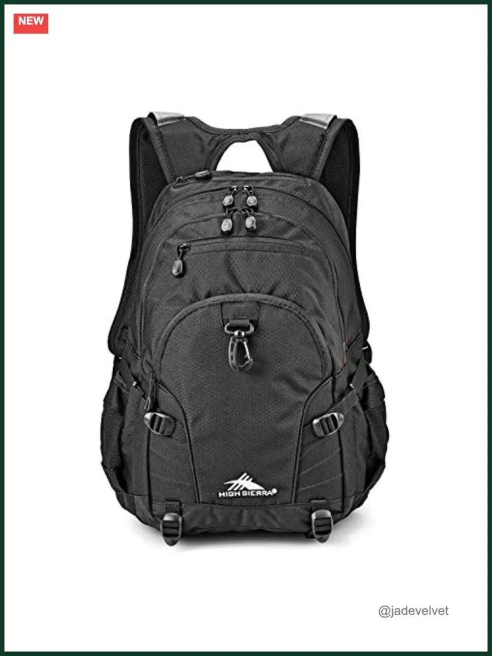 Large Capacity Daypack Backpack with Tablet Sleeve, Travel Work Bookbag